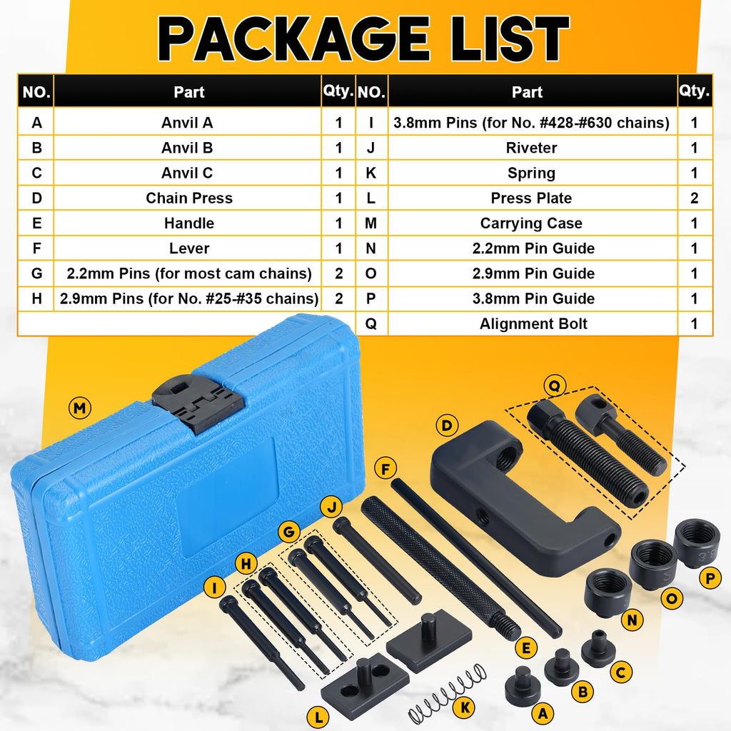 Motorcycle Chain Breaker Tool Kit R3033