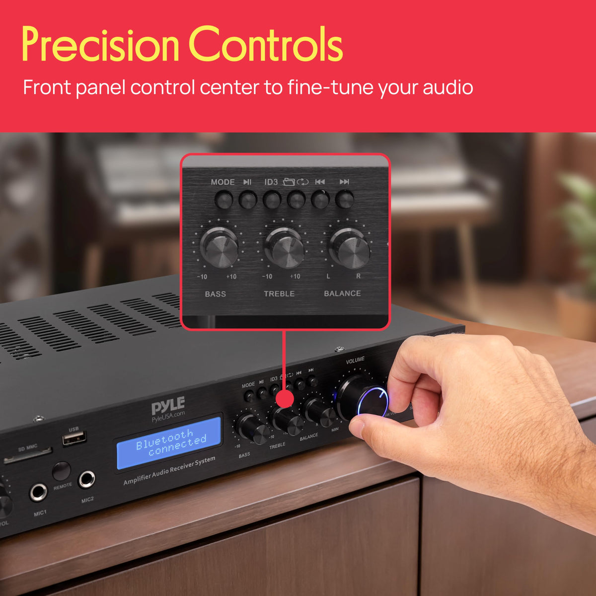 5 Channel Rack Mount Bluetooth Amplifier Receiver G726759