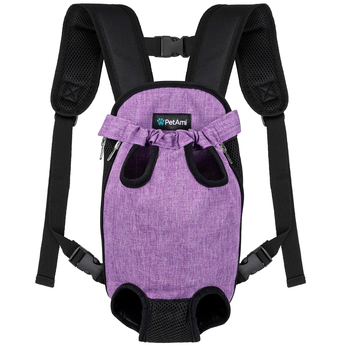 Adjustable Ventilated Dog Carrier Backpack, Medium, 9-13 lbs, Purple Z410