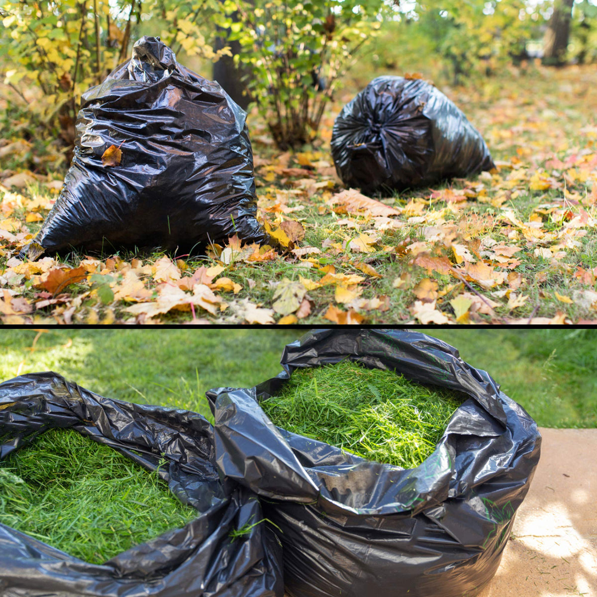 39 Gallon Black Yard Cleanup Bags 100 Count with Ties Q110966