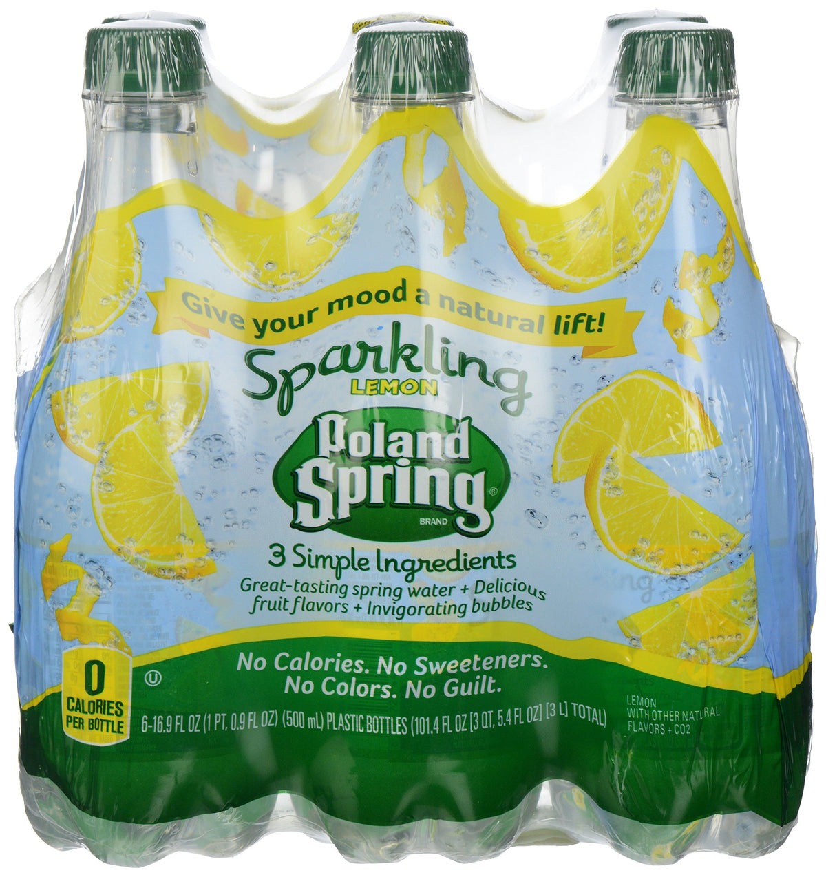 Sparkling Spring Water Lemon 16.9 oz 24 Count O9385