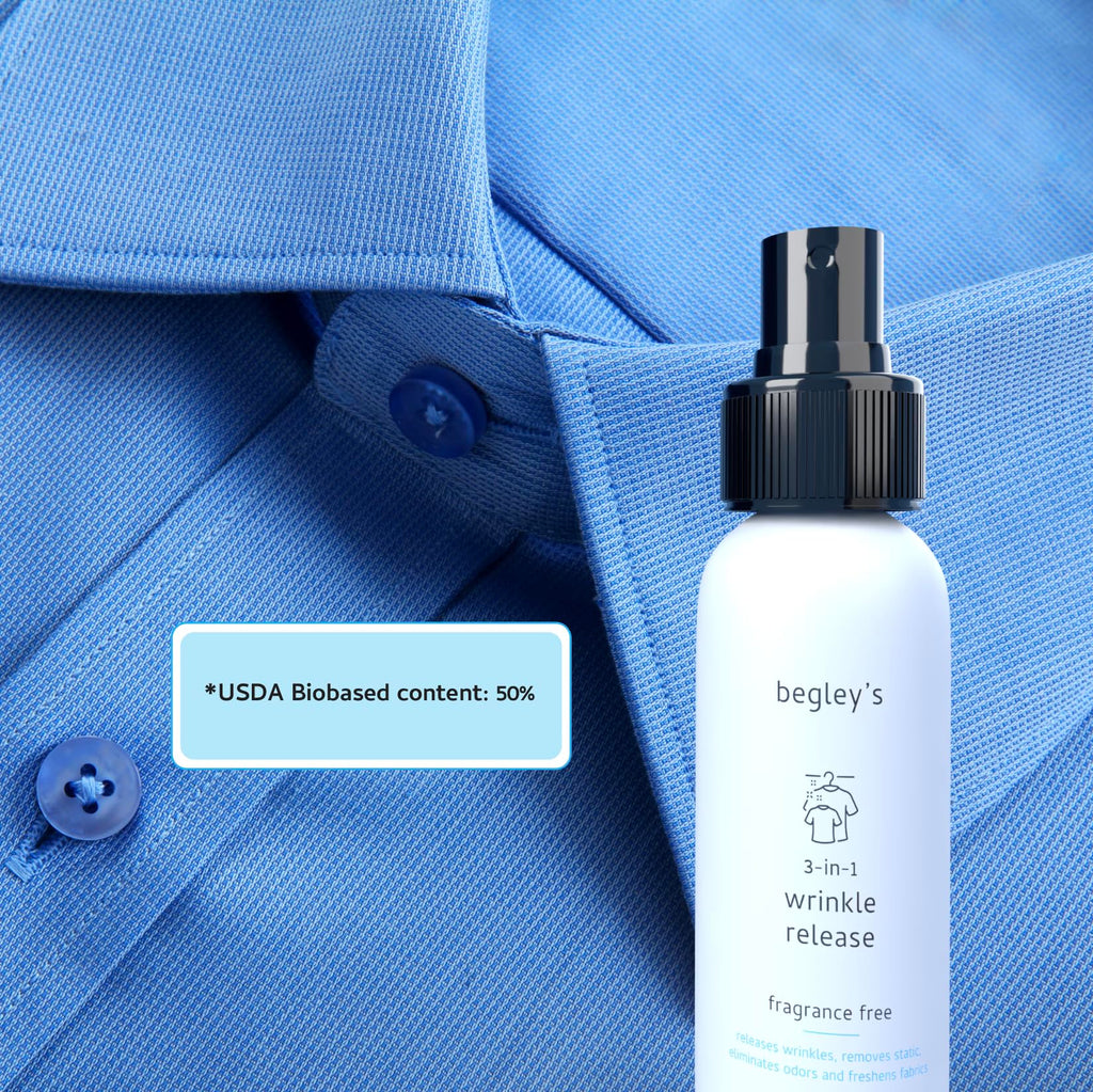 3-in-1 Wrinkle Remover, Static Cling Remover, Odor Eliminator and Fabric Refresher Spray, Fragrance-Free, 3 oz J9603