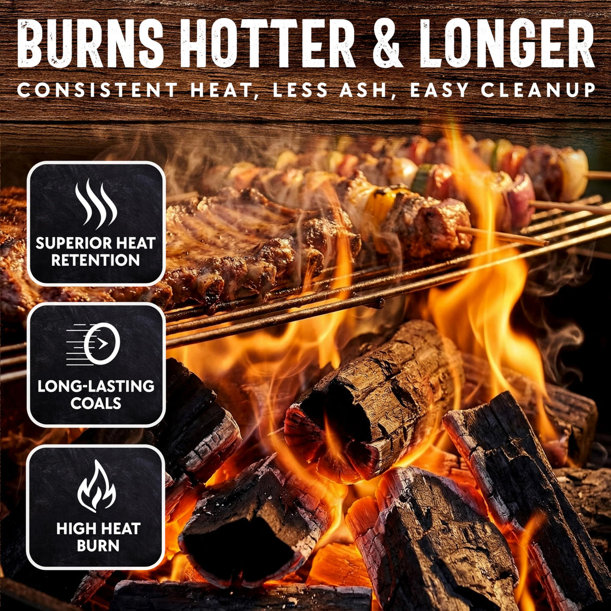 8 LB. All Natural Hardwood Lump Charcoal V4302