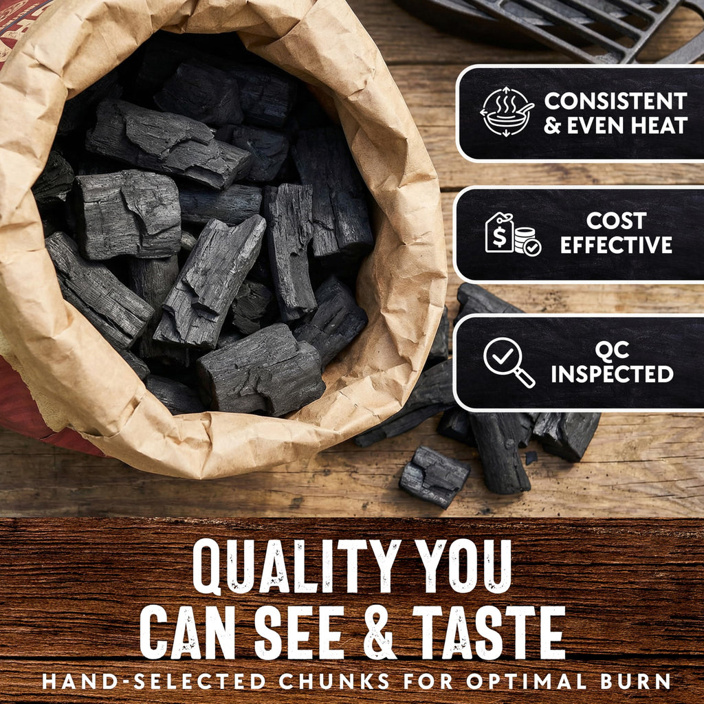 8 LB. All Natural Hardwood Lump Charcoal V4302